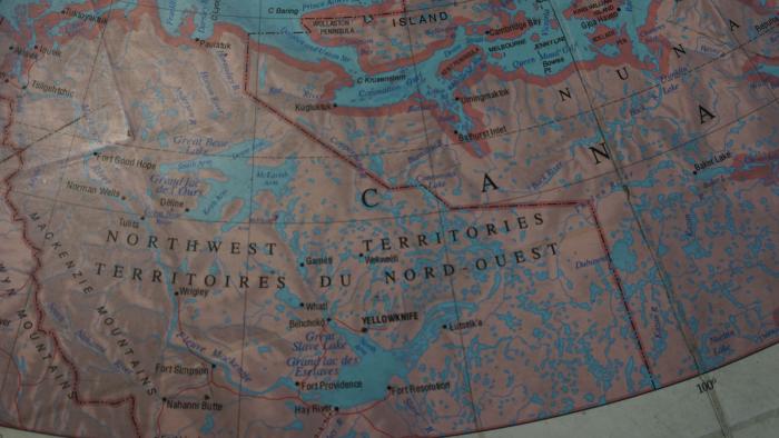 Carte du Territoire du Nord-Ouest.